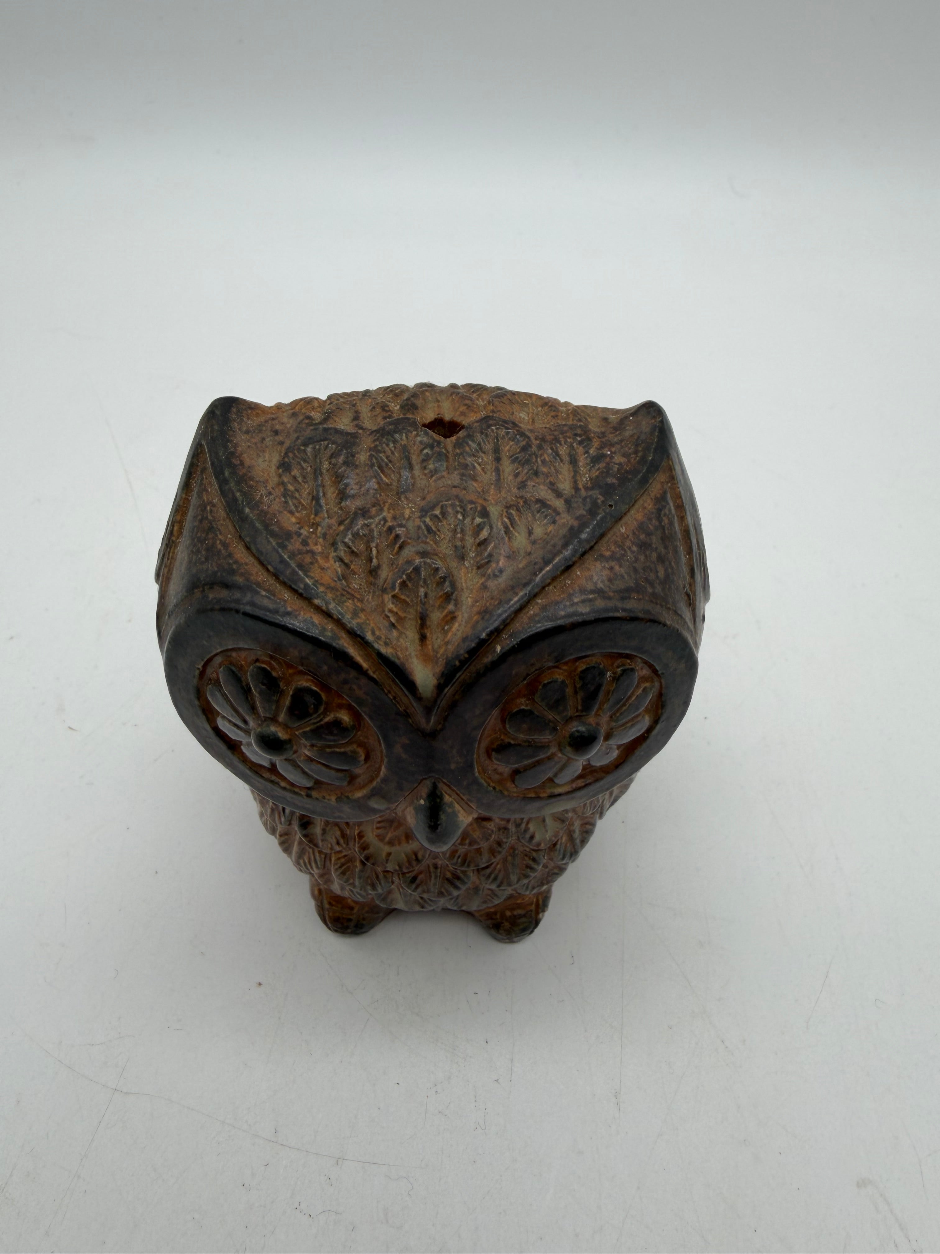 4” Owl Candle Holder Incense Burner MCM Japan