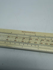 13” Vintage Keuffel & Esser Duplex Slide Rule w/ Leather Case Made In USA