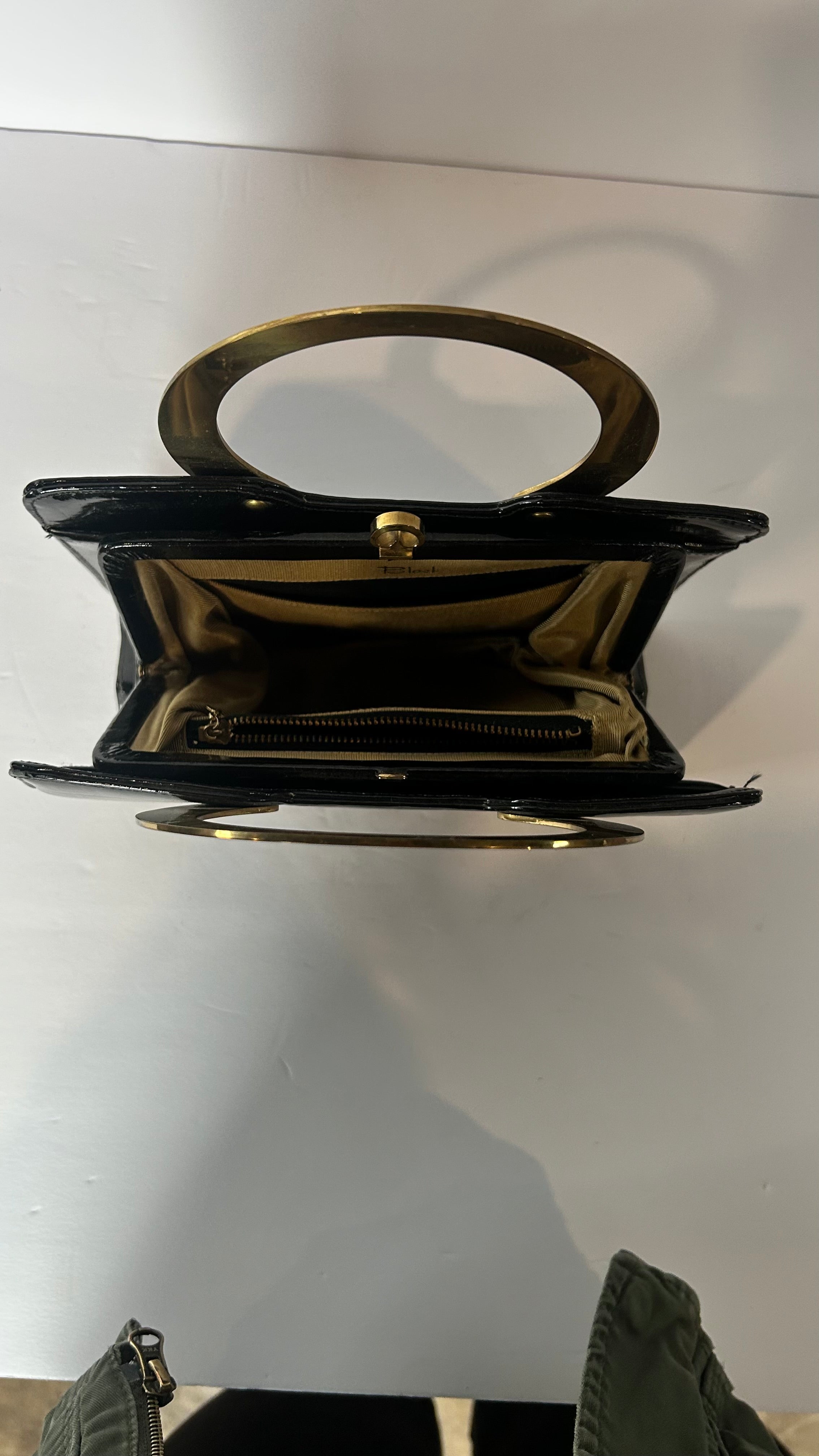 MCM Block patent leather  purse