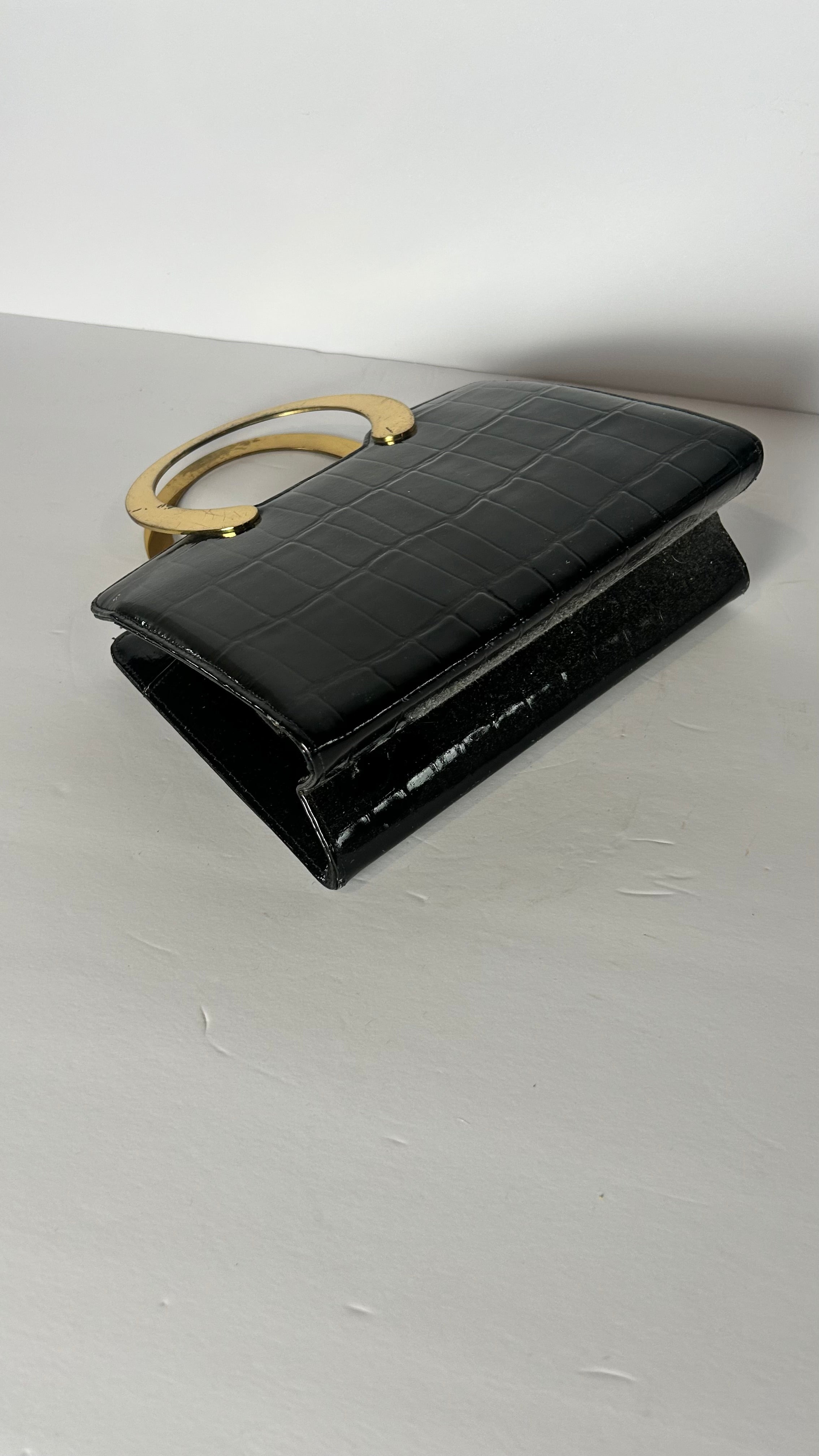MCM Block patent leather  purse