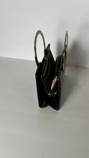 MCM Block patent leather  purse