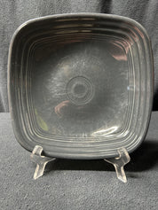 Square Gray Fiesta Dinner Plate