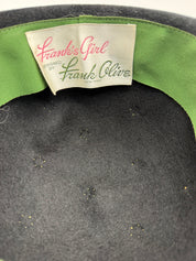 1960’s Frank Olive Black velvet women’s hat