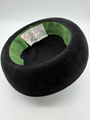 1960’s Frank Olive Black velvet women’s hat