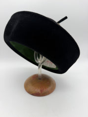 1960’s Frank Olive Black velvet women’s hat