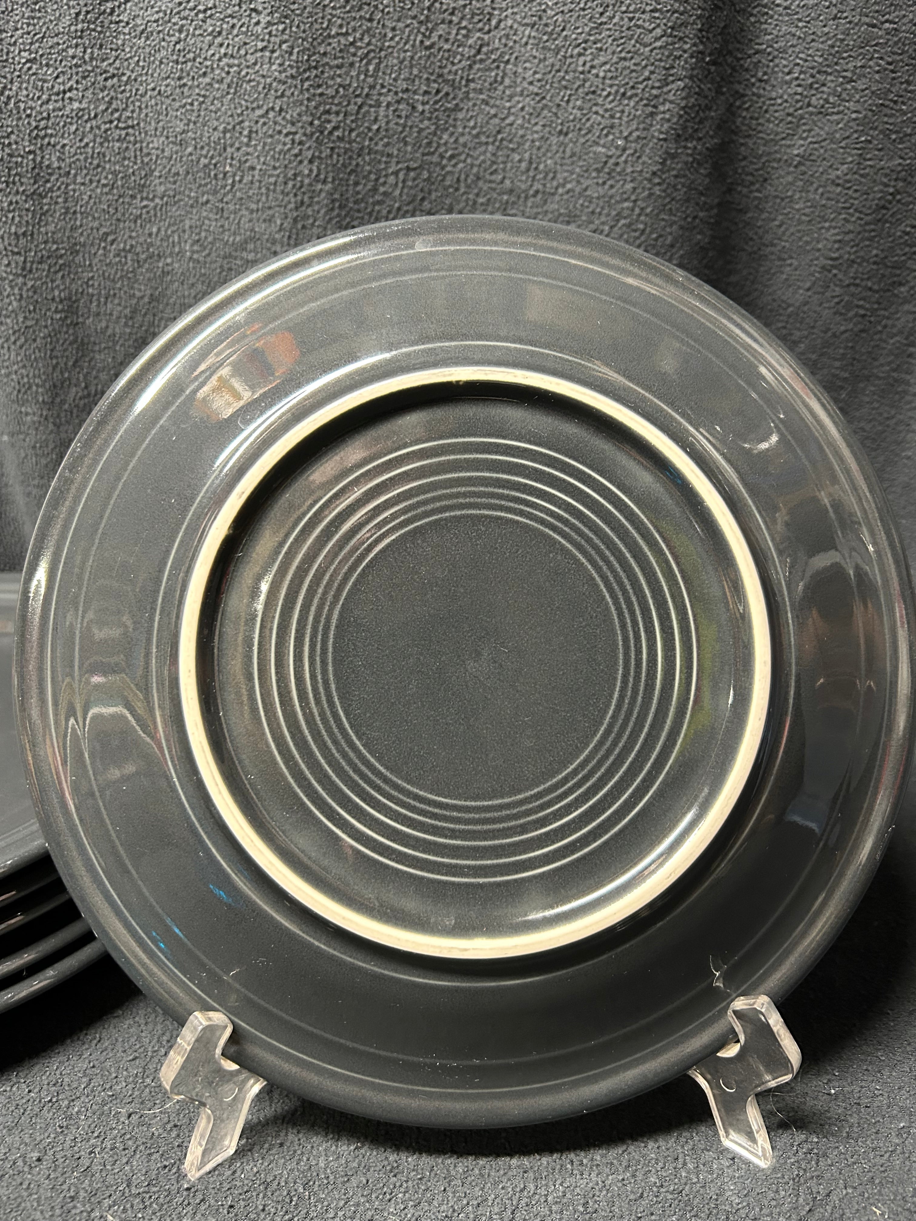 Gray Fiestaware Dinner Plate