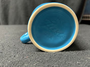 Peacock Blue Ring-Handle Fiestaware Mug