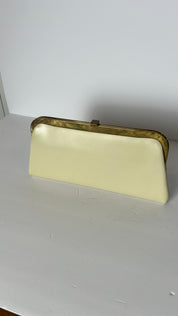 Vintage cream clutch