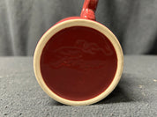 Maroon Ring-Handled Mug Fiestaware