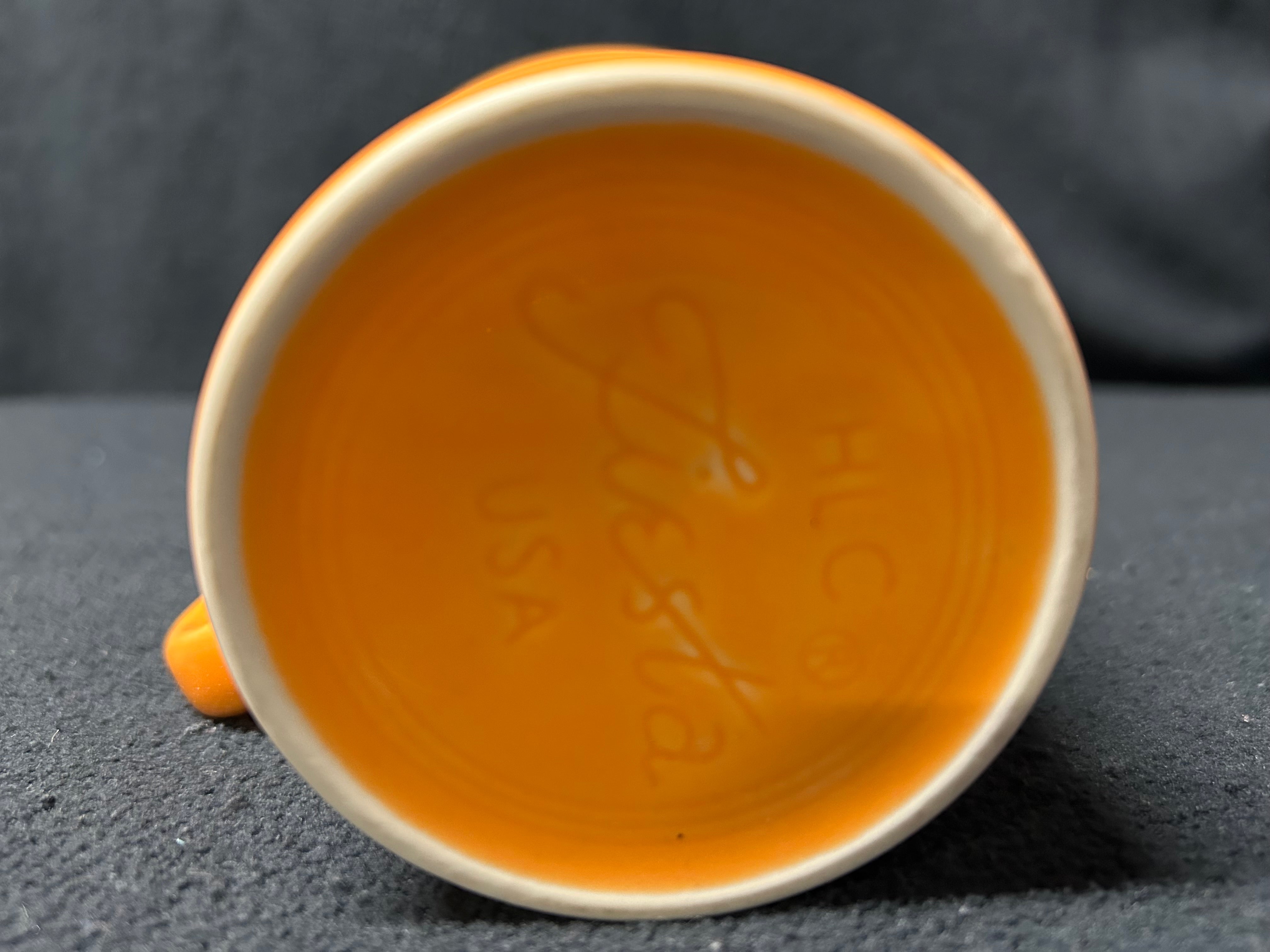 Tangerine Ring-Handled Mug