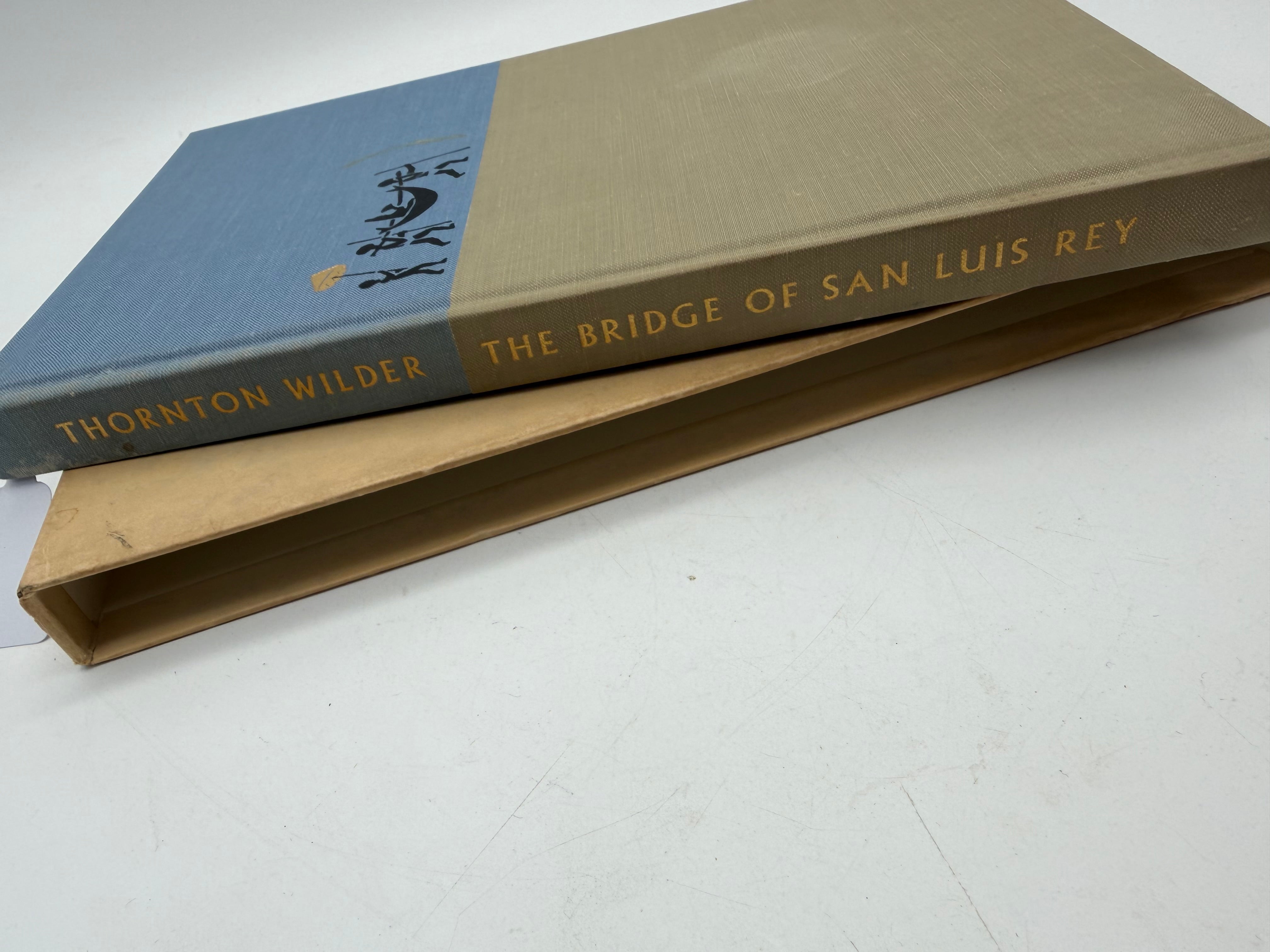 10” HERITAGE PRESS 1962 The Bridge of San Luis Rey by Thornton Wilder HC Slipcase