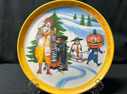 McDonald's Plastic Plate- R.M. and Hamburglar Share a Big Grin...
