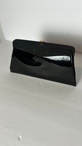 Evening clutch with gold clasp