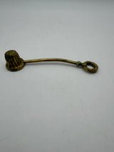 6” brass candle snuffer flower motif