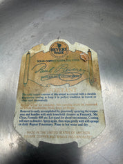 11.5” Revere Ware 1801 Signature Solid Copper bottom Stainless  Skillet circa 1976