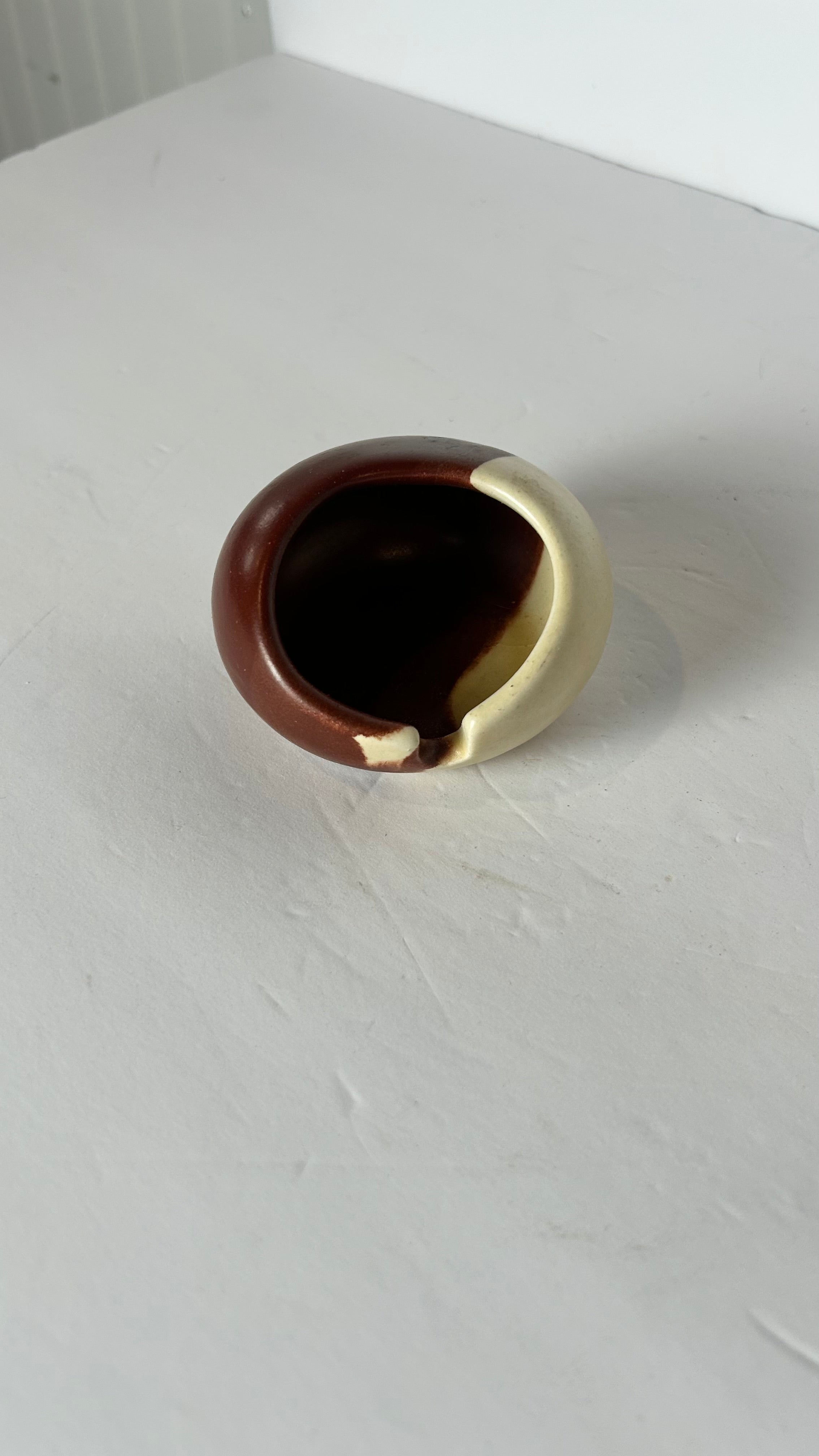 Ceramic glazed ashtray