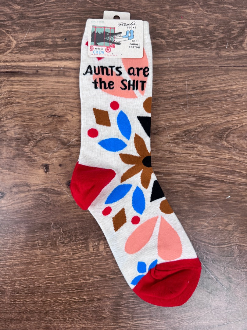 Aunts Are The Shit Crew Socks