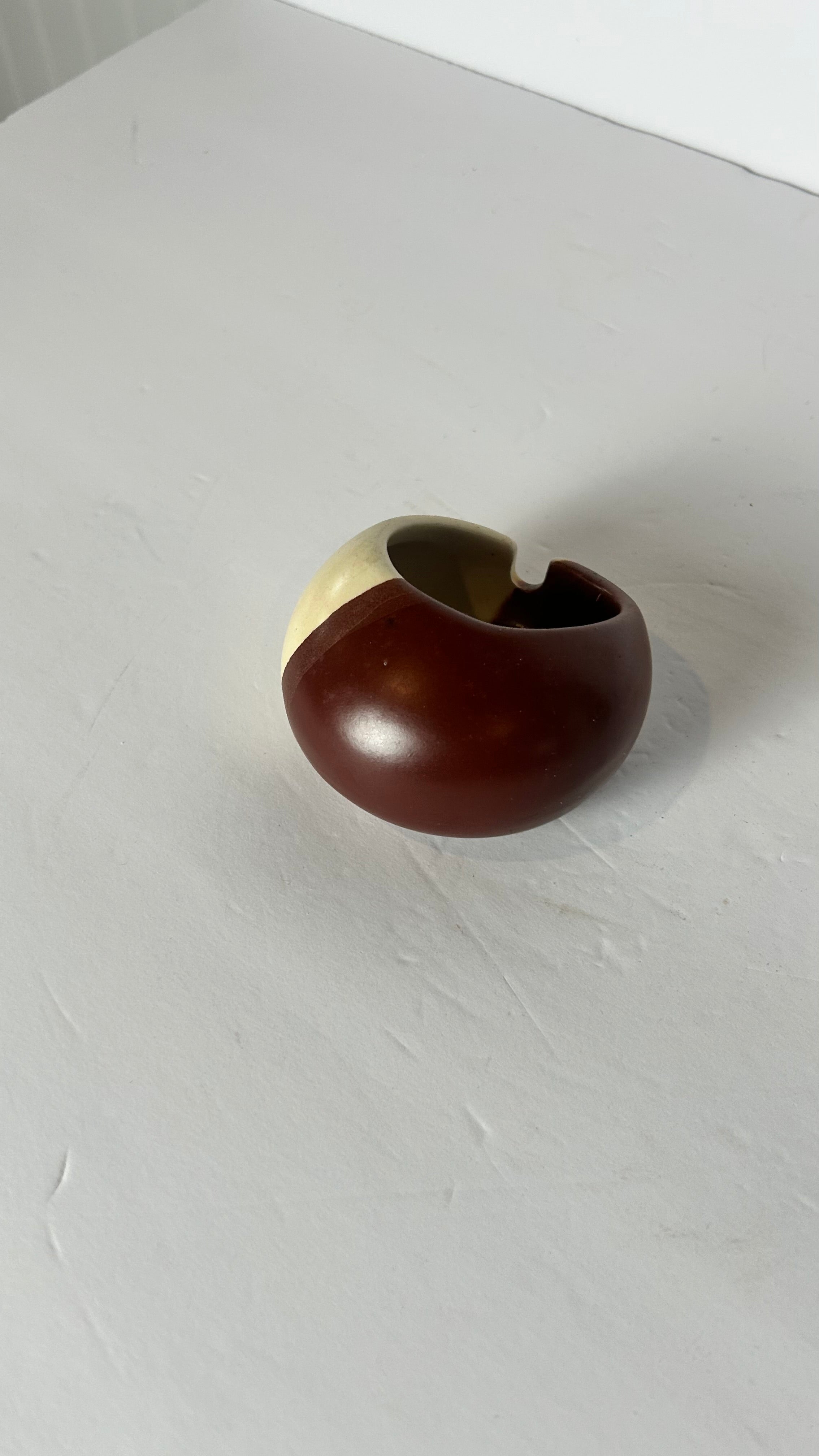 Ceramic glazed ashtray