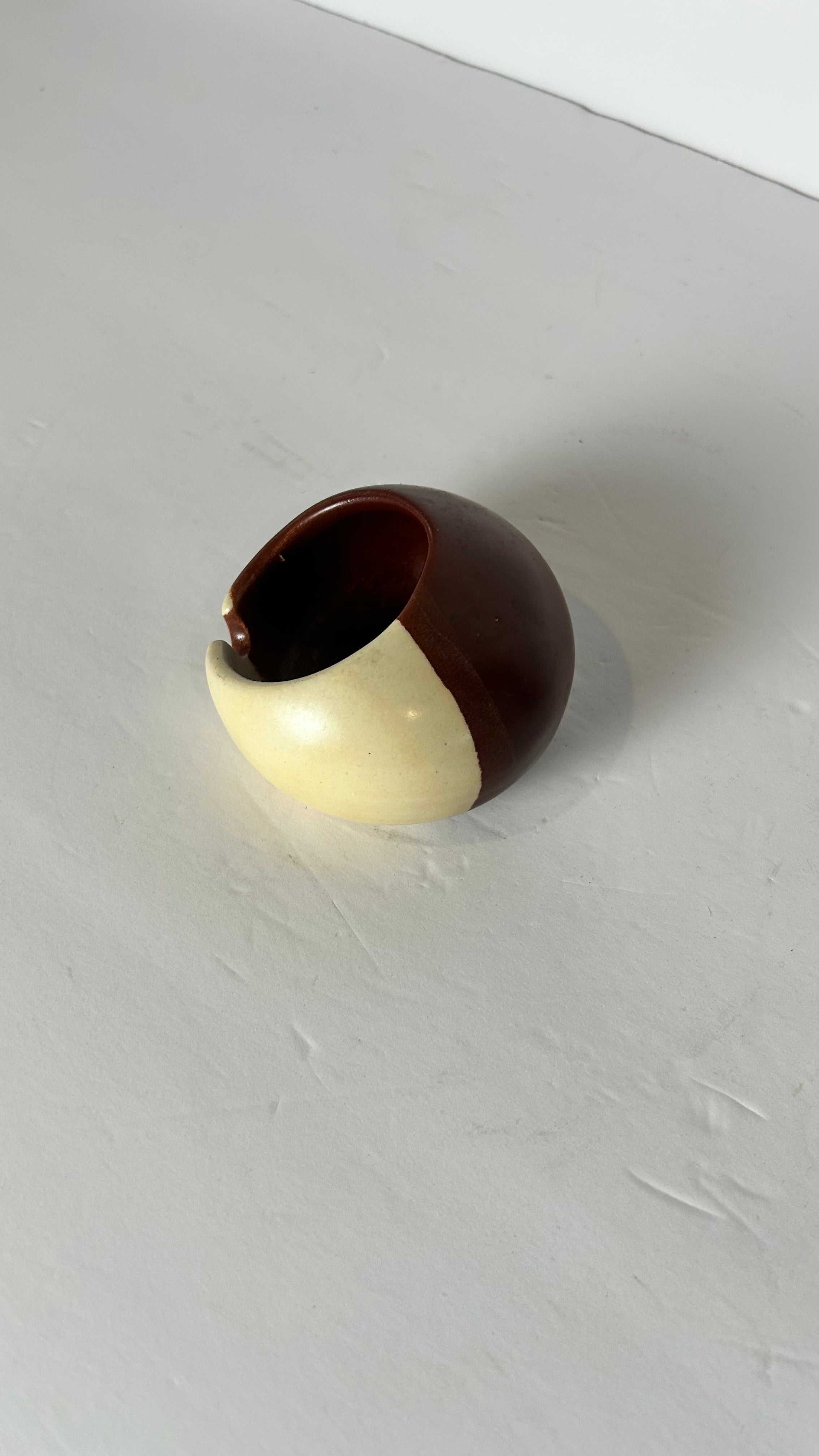 Ceramic glazed ashtray
