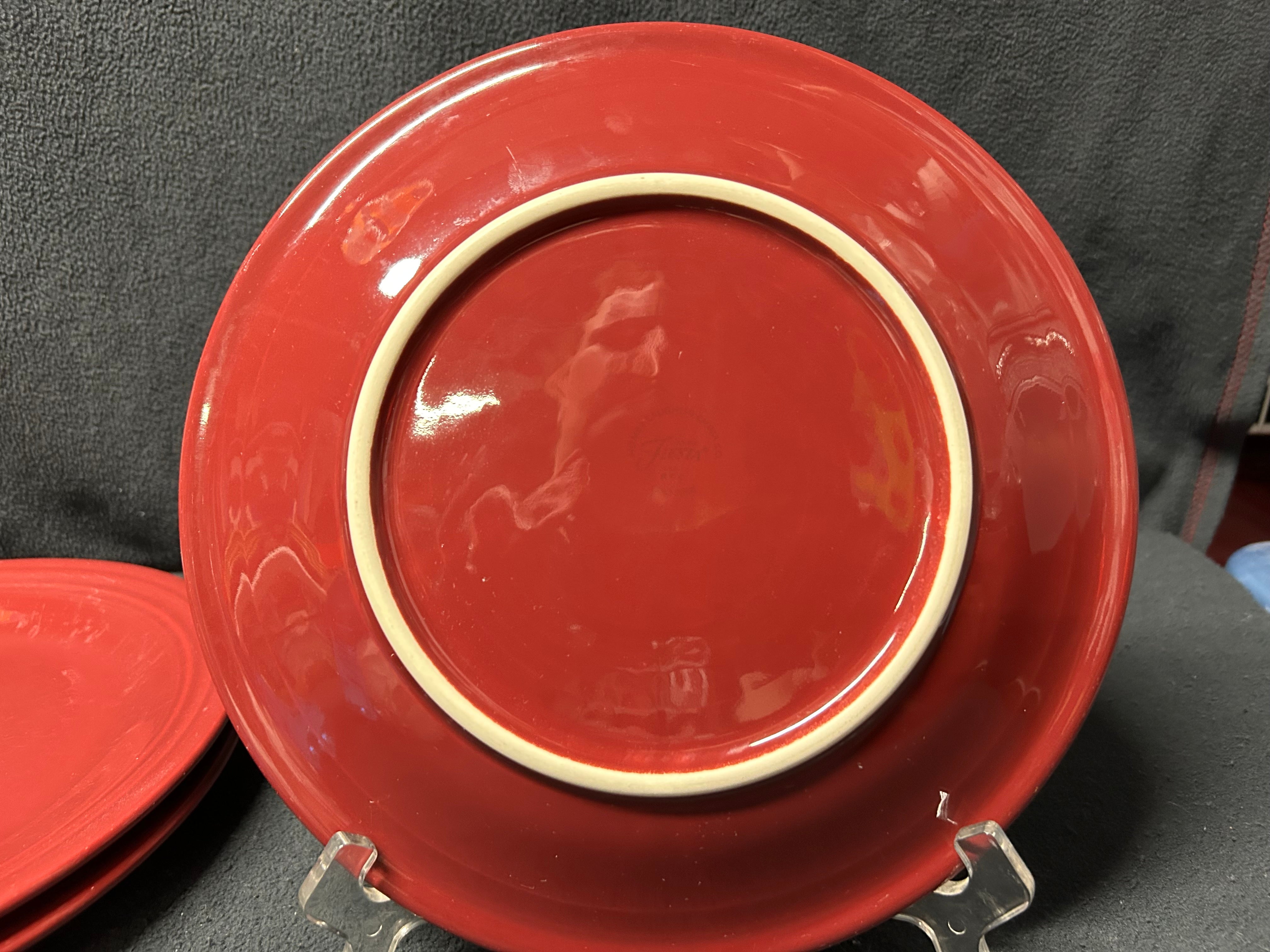 Maroon Fiestaware Dinner Plate 10.5 in.
