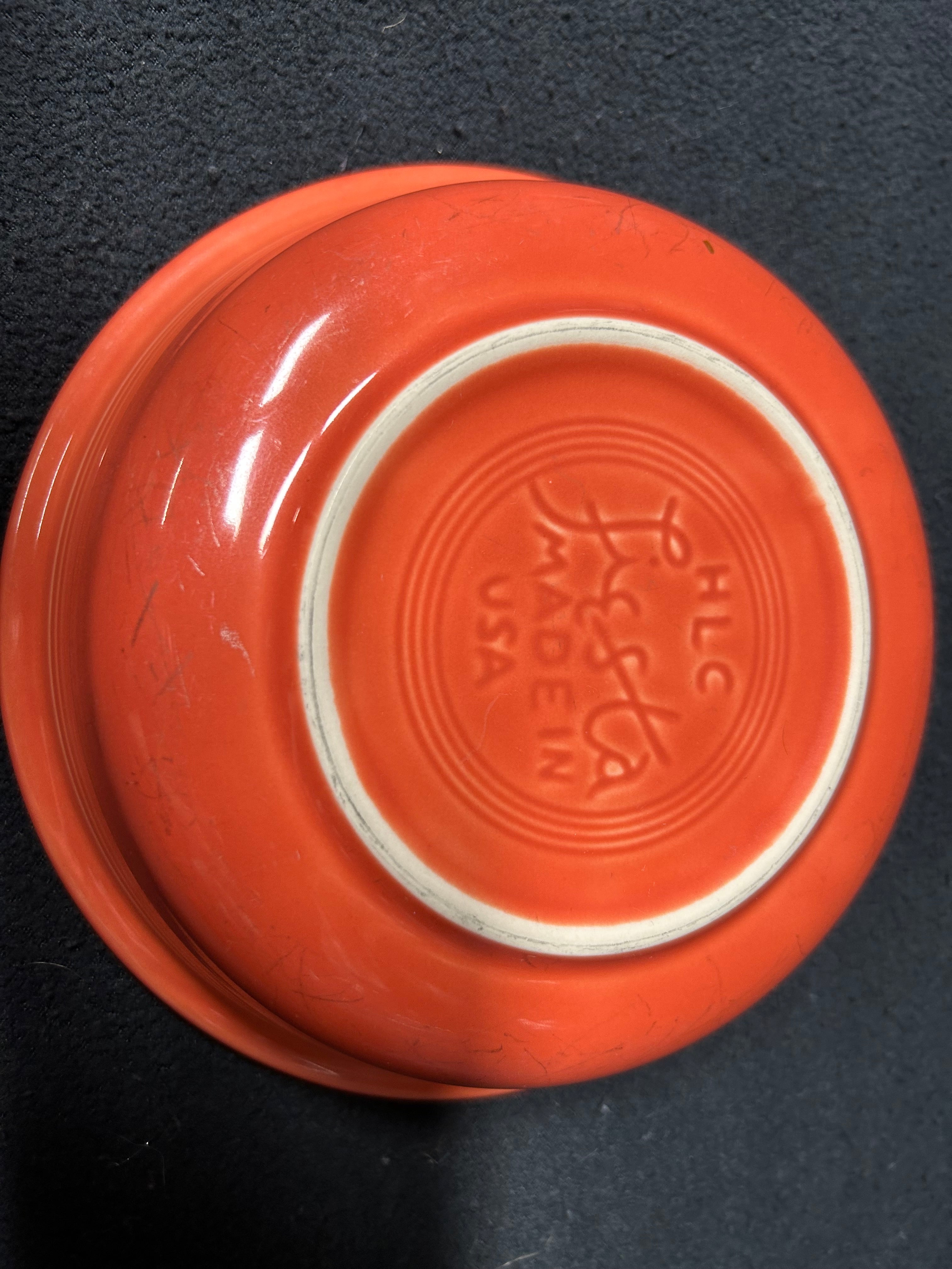 Light Orange Fiestaware Cereal Bowl