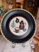 Vintage Large Metal Serving Tray