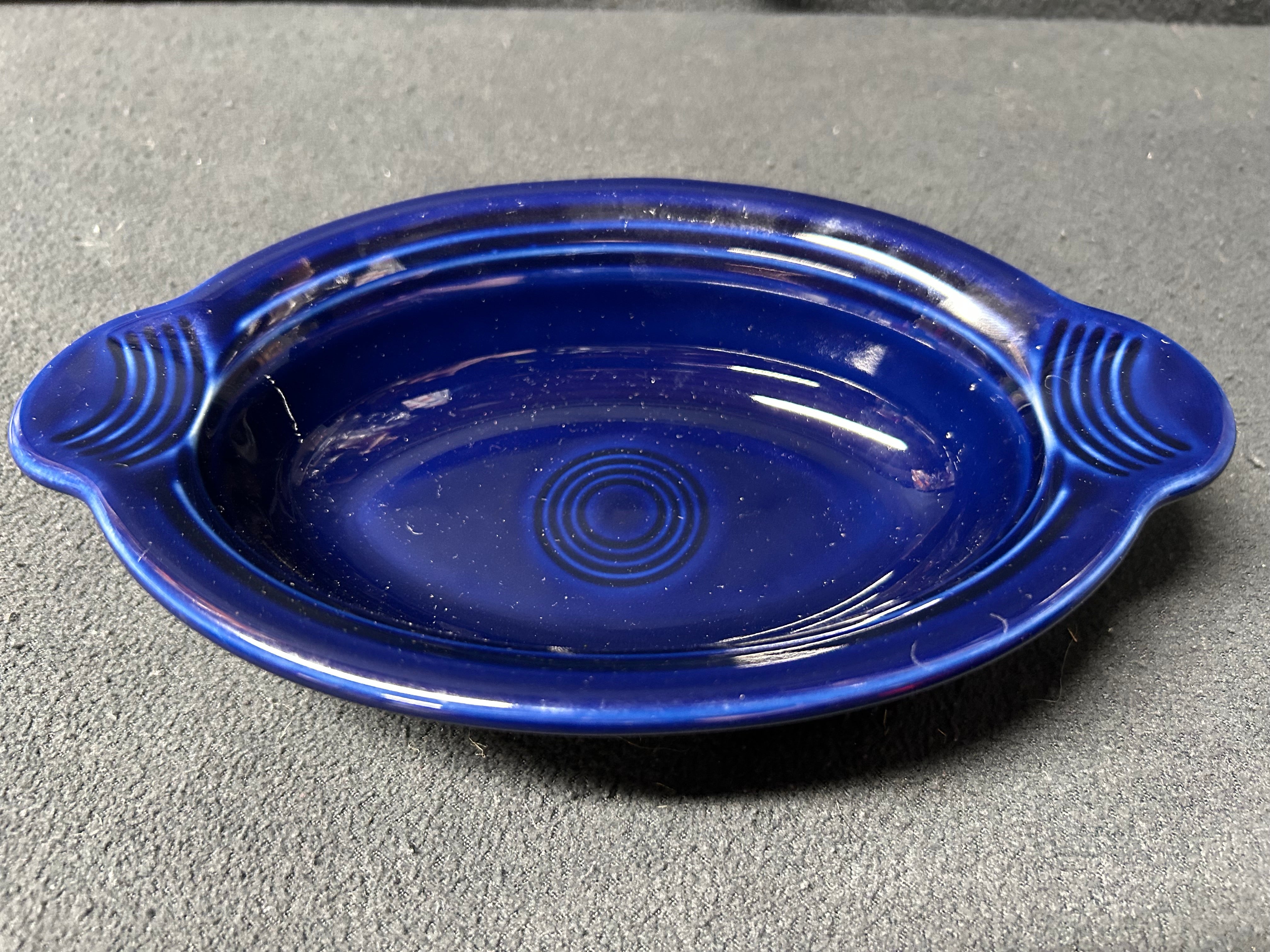 Cobalt Blue Oval Fiestaware Casserole 9 in.
