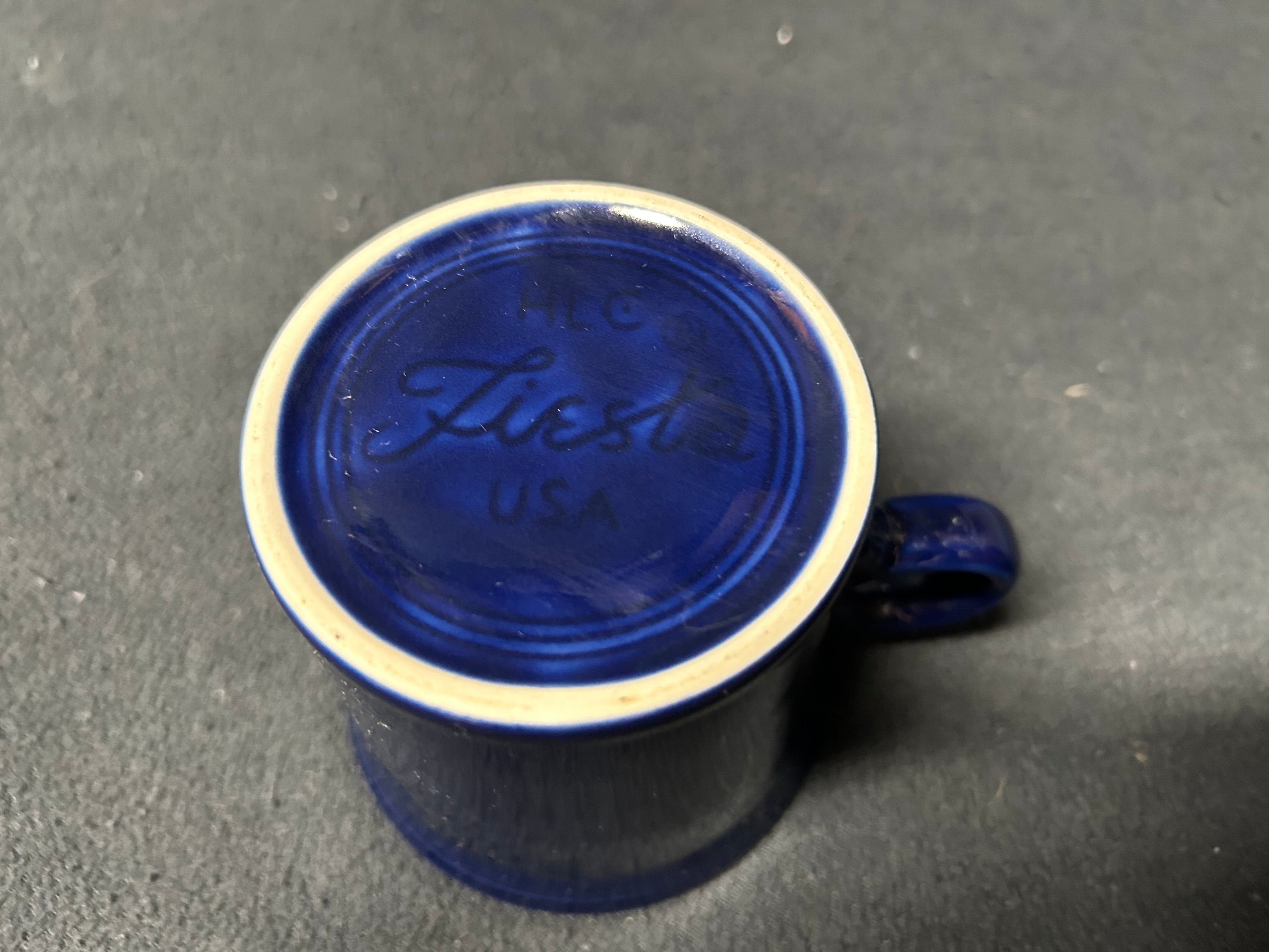 Cobalt Blue Fiestaware Ring-Handled Mug