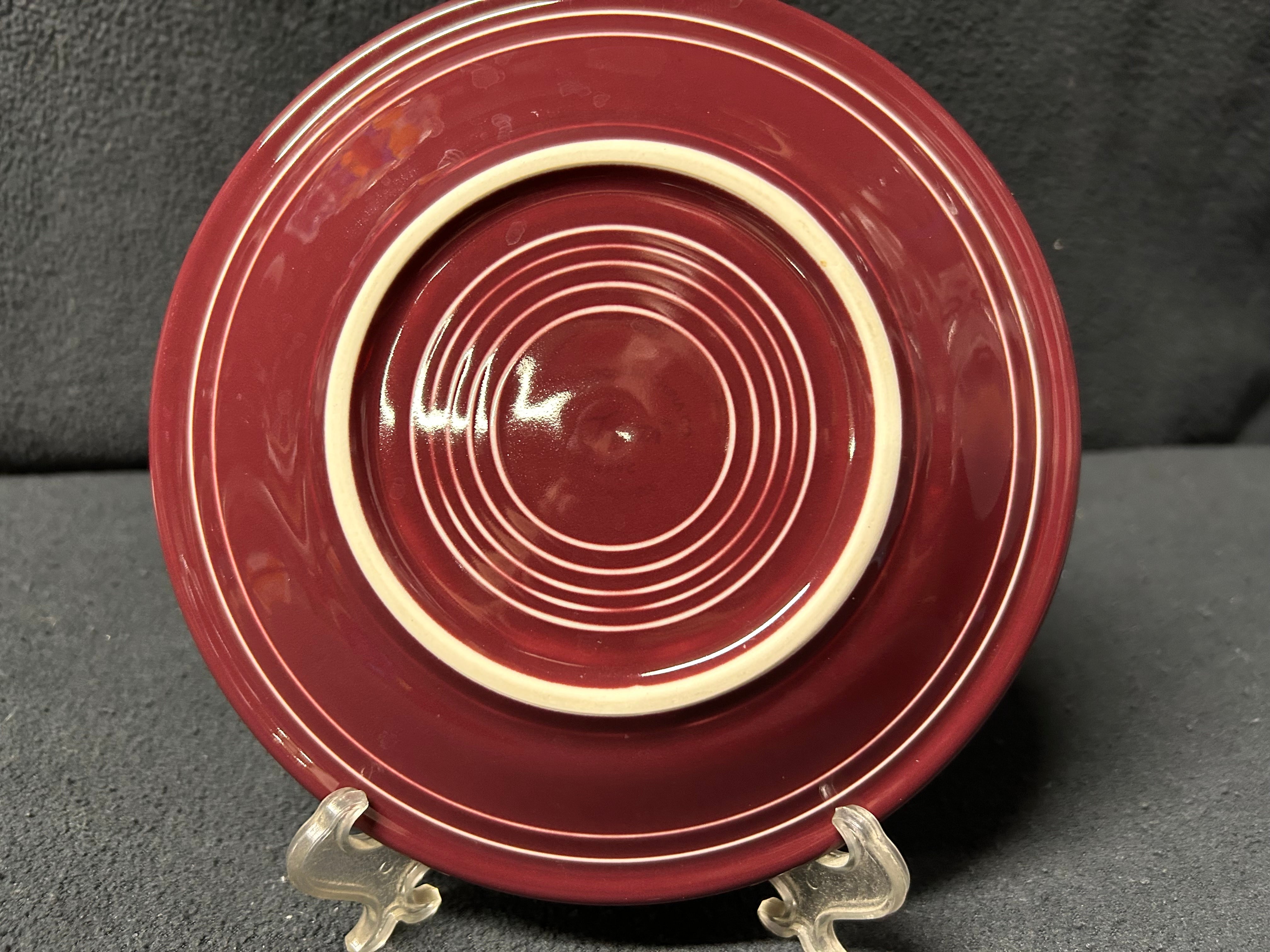 Maroon Fiestaware Bread/Butter Plate
