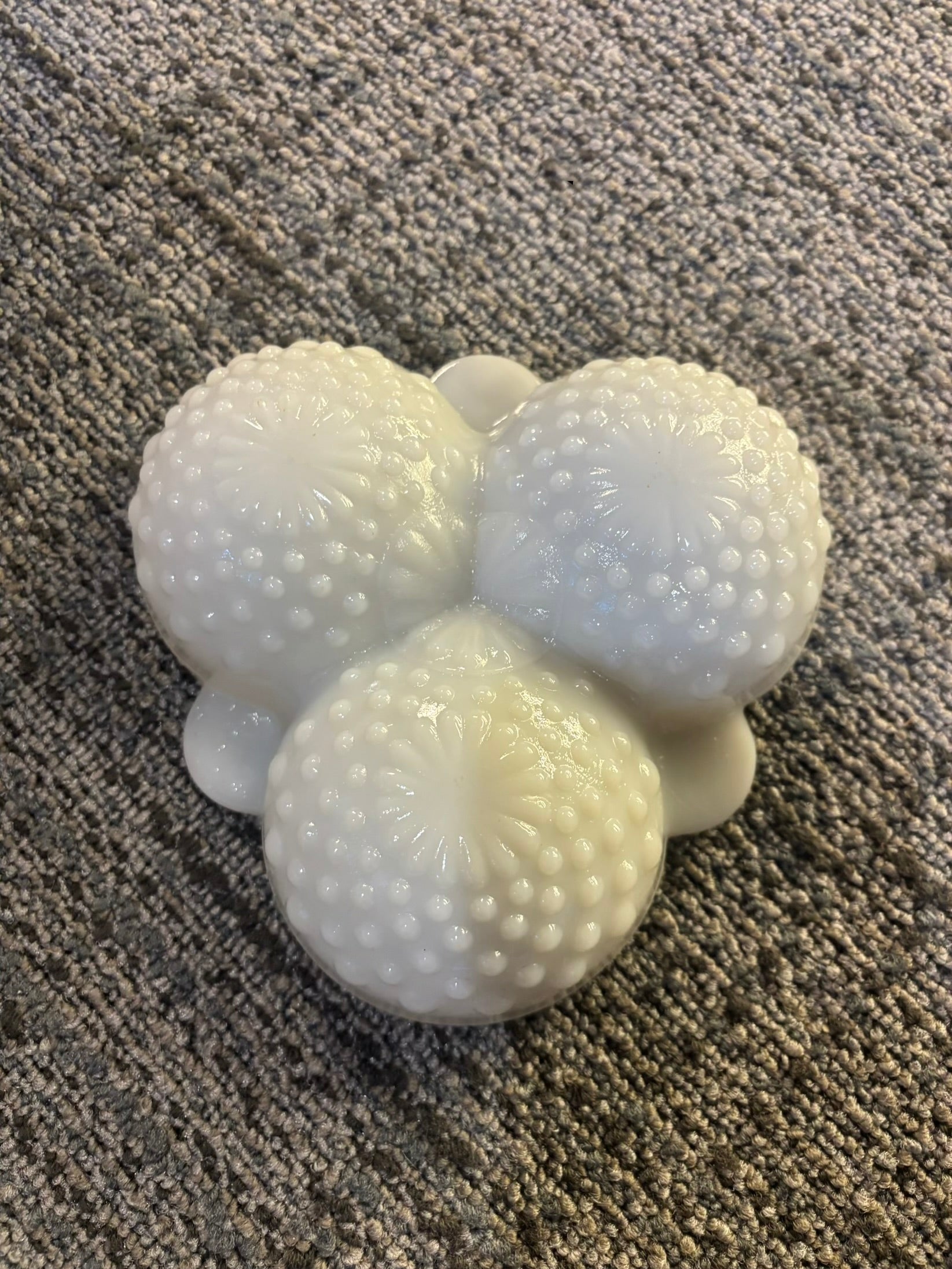 Trio milk glass