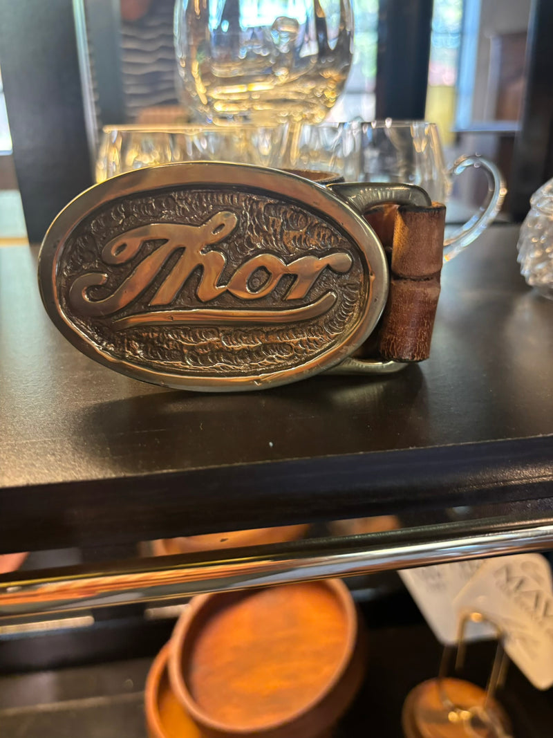 Vintage 70’s Thor leather Belt by 603 - Mavis Estate Edit