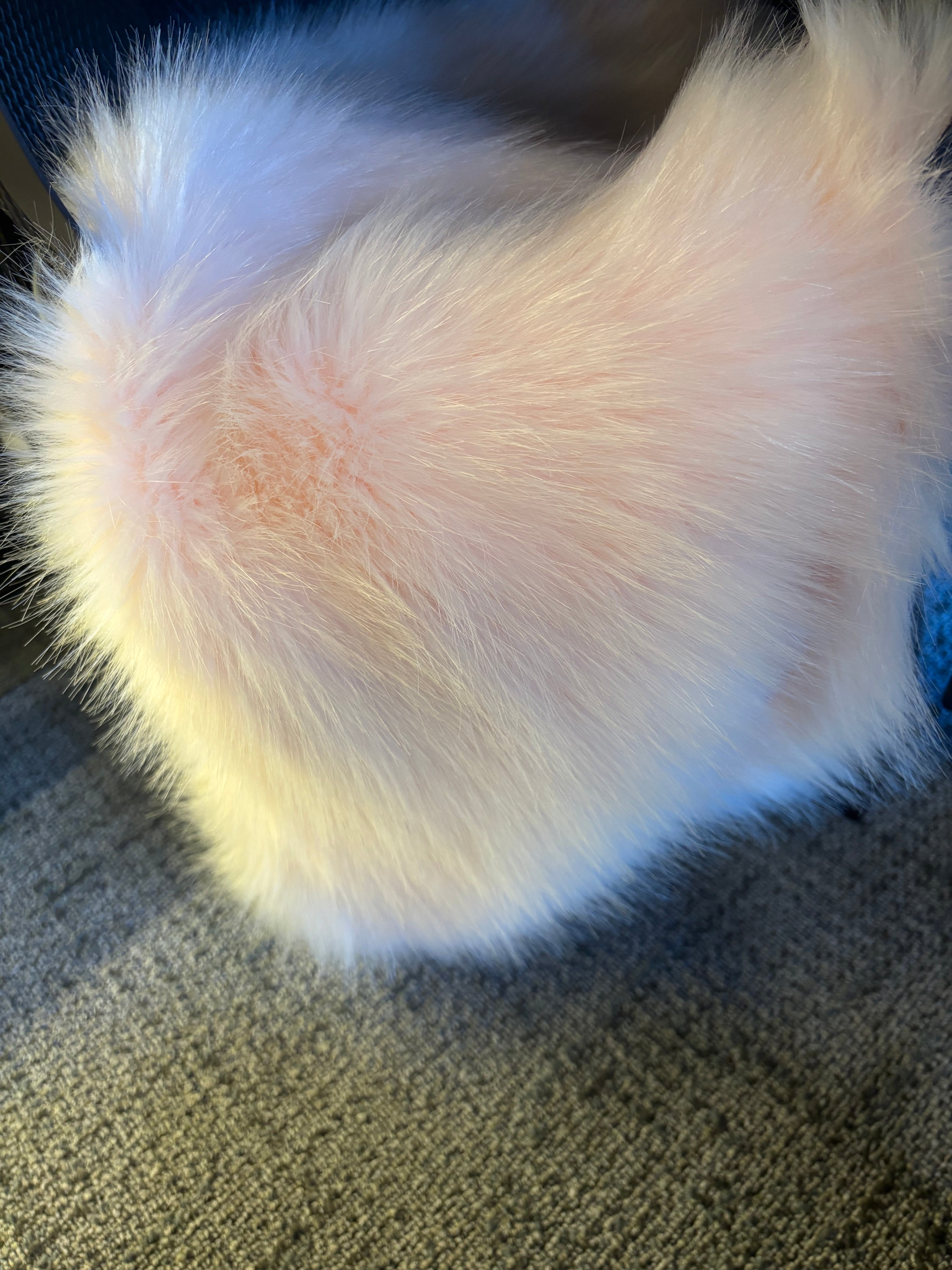 faux fur blush stole