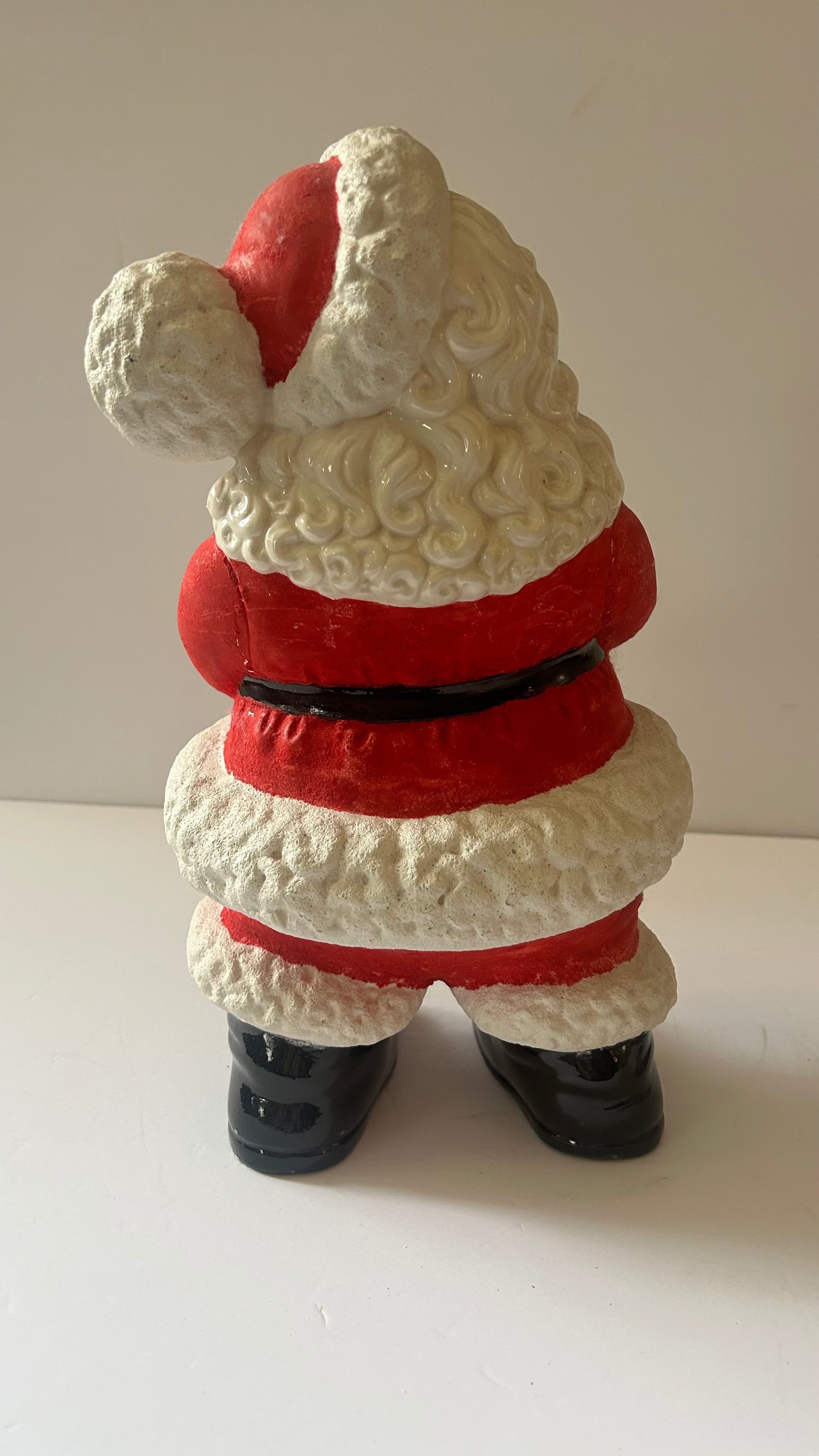 14” Atlantic Mold Winking Santa Ceramic