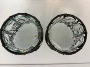 Vintage hand blown bubble glass votive