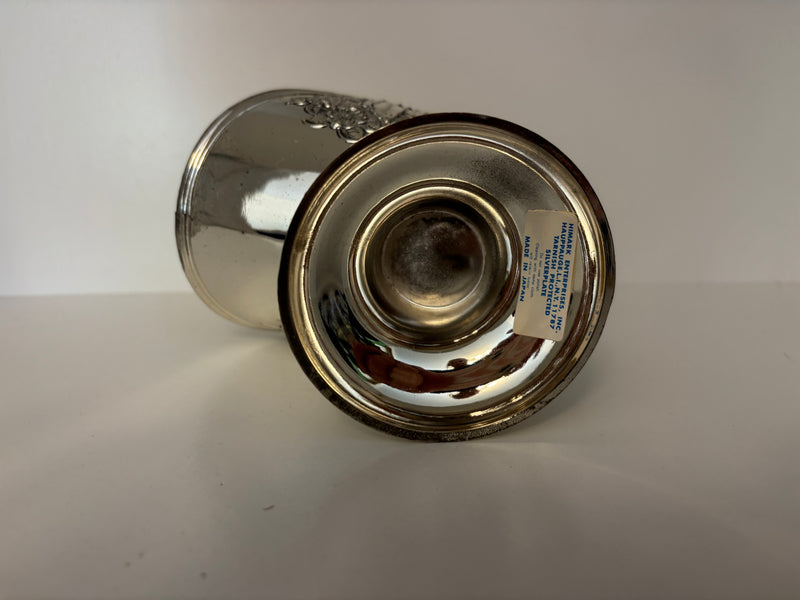 vintage silver-plated sugar scuttle — alternate view