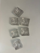 Mahj dice holder/salt cellar glass