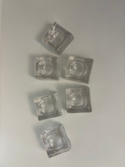 Mahj dice holder/salt cellar glass