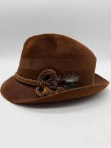7 1/4 Men’s Knox Brown Fedora “cognac”Vintage