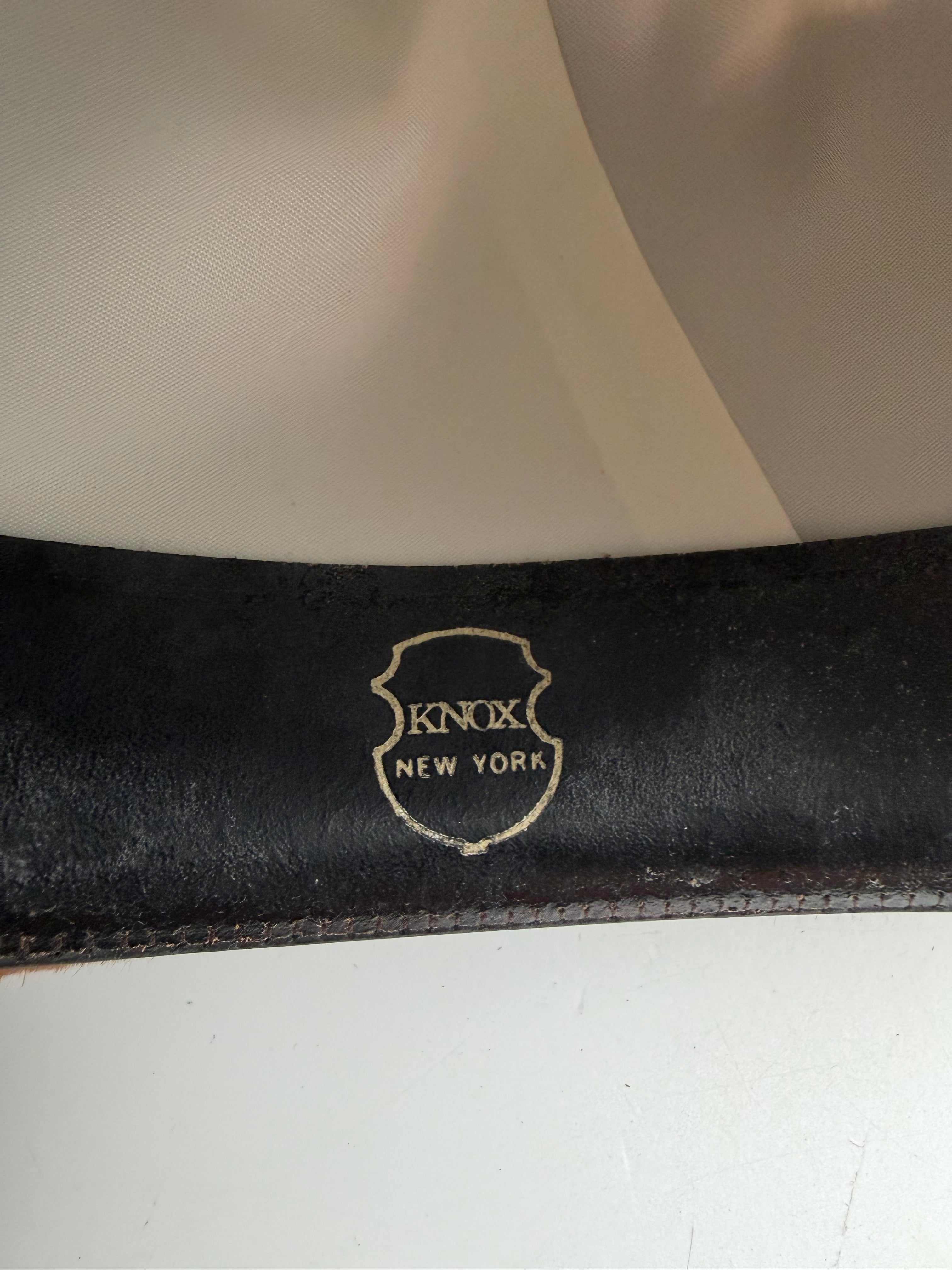 7 1/4 Men’s Knox Brown Fedora “cognac”Vintage
