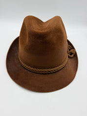 7 1/4 Men’s Knox Brown Fedora “cognac”Vintage