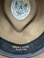 7 1/4 AKUBRA "Snowy River" Eucalypt  pure Fur Felt 58 Australia