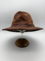 M Vintage LL Bean Leather Packer Hat OJF78 Brown Suede Fedora Outback Medium USA