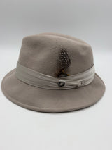 M Stacy Adams Men's Fedora Hat Beige  Classic