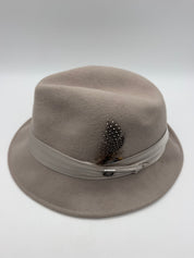 M Stacy Adams Men's Fedora Hat Beige  Classic