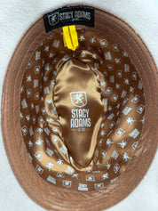 M Stacy Adams Men's Fedora Hat Beige  Classic