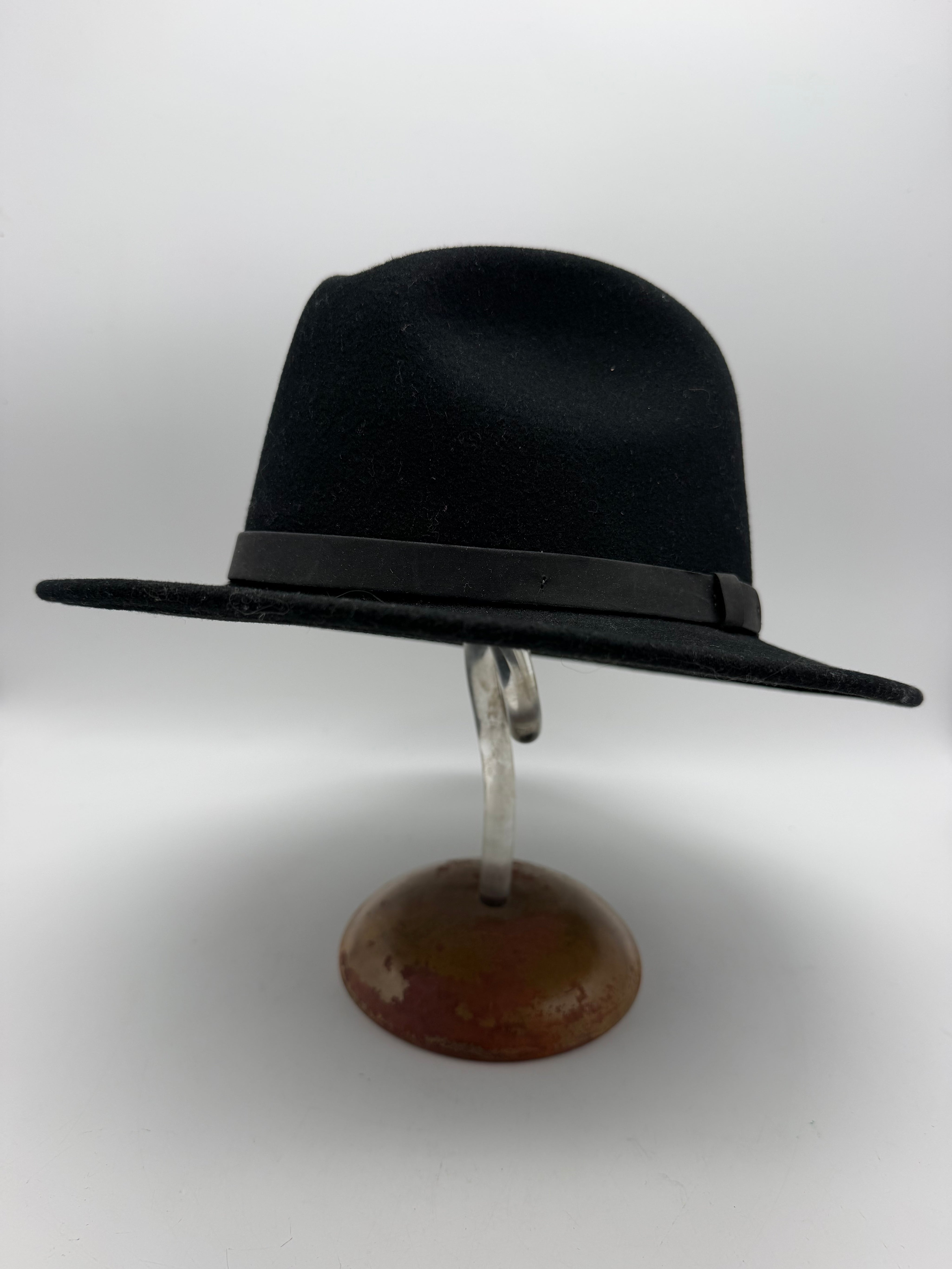 Large Men's Hat Lite Felt JOS.A.Bank 100% Wool  Packable Black