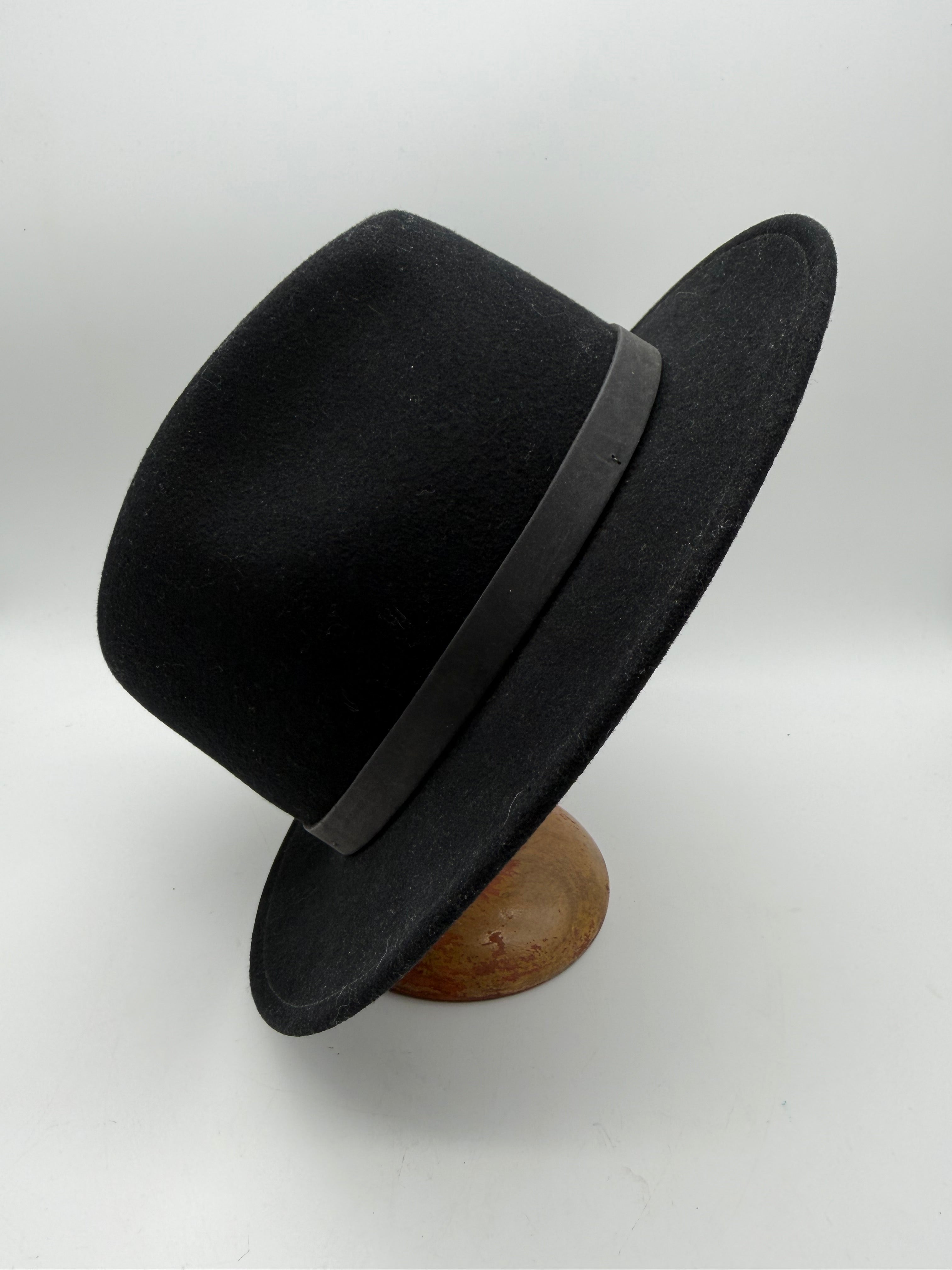 Large Men's Hat Lite Felt JOS.A.Bank 100% Wool  Packable Black