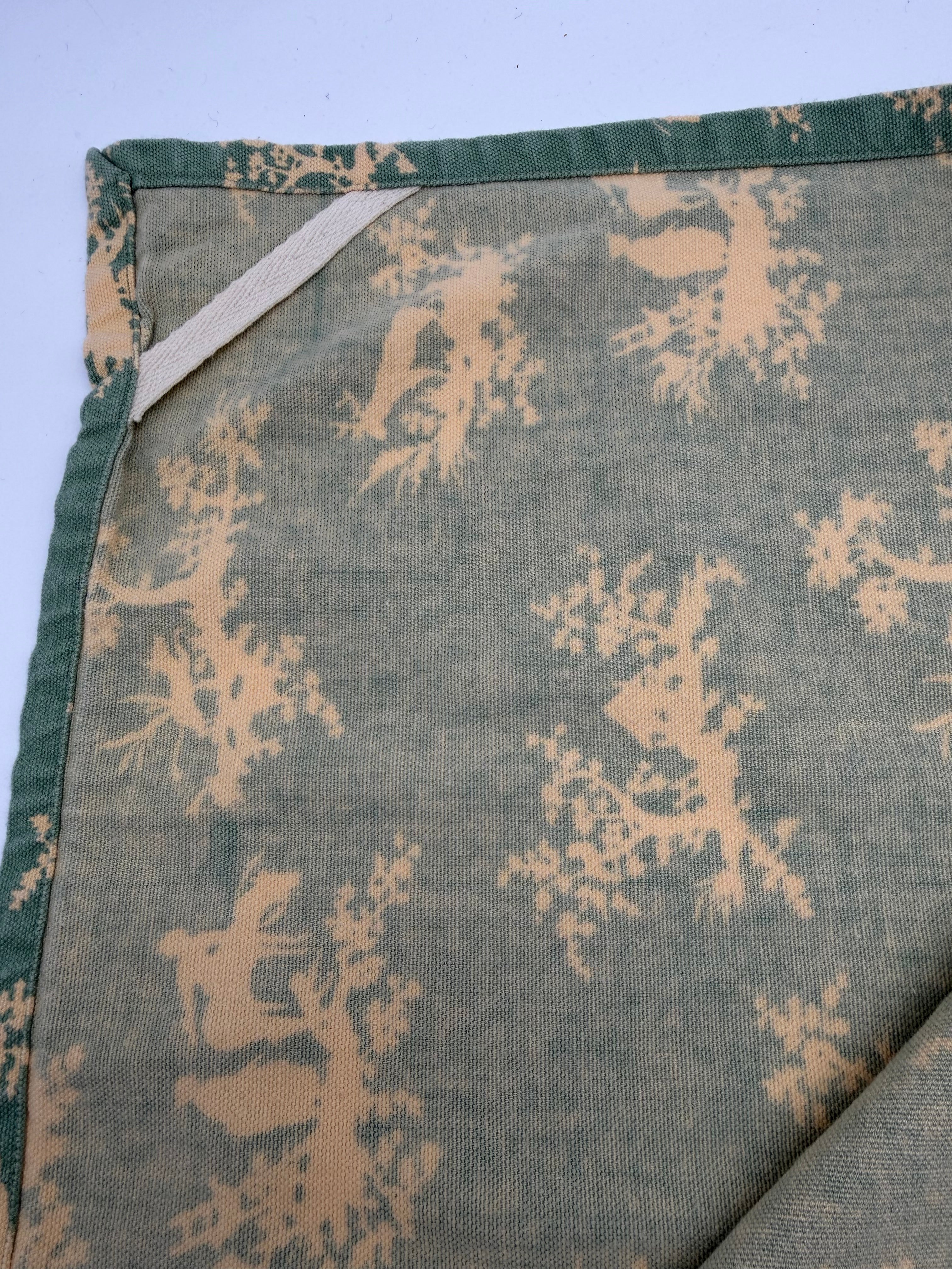 19x24” tea towel Kitchen Towel green Asian  print