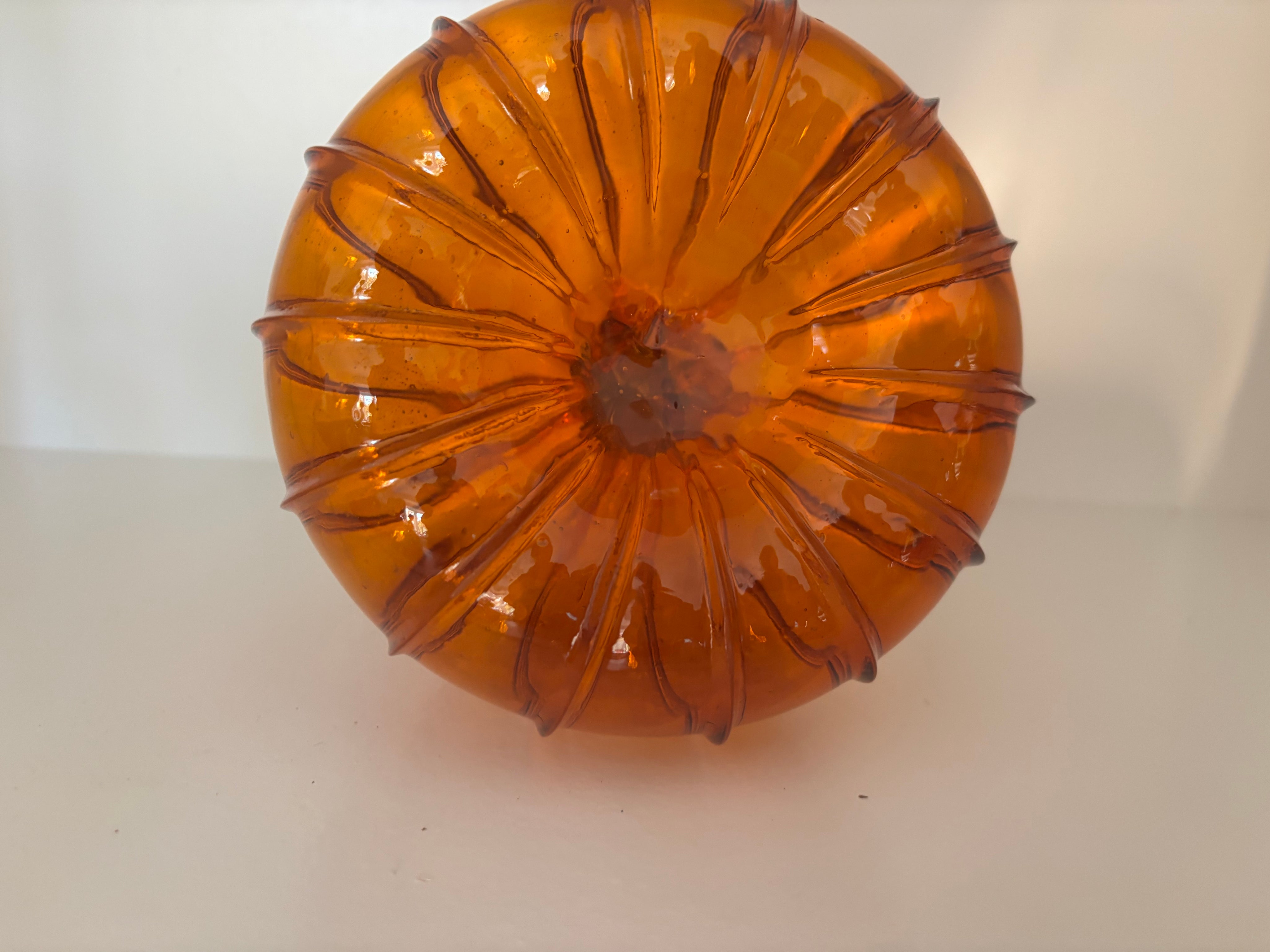 MCM Glass blown pumpkin