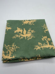 19x24” tea towel Kitchen Towel green Asian  print